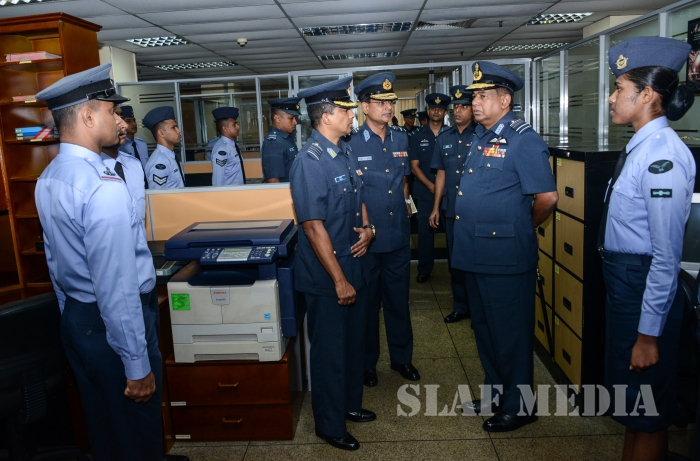 Annual Commander's Inspection at SLAF Headquarters