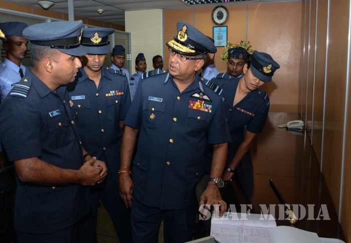 Annual Commander's Inspection at SLAF Headquarters