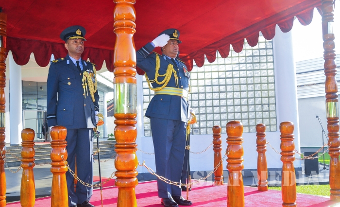 Annual Commander's Inspection at SLAF Headquarters