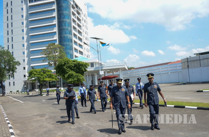 Annual Commander's Inspection at SLAF Headquarters