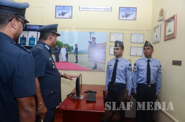 Annual Commander's Inspection at SLAF Headquarters
