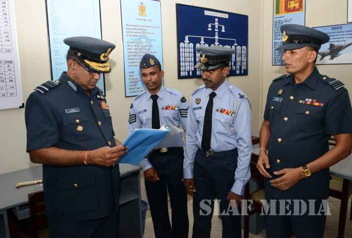 Annual Commander's Inspection at SLAF Headquarters