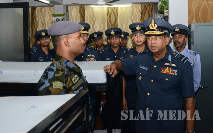 Annual Commander's Inspection at SLAF Headquarters