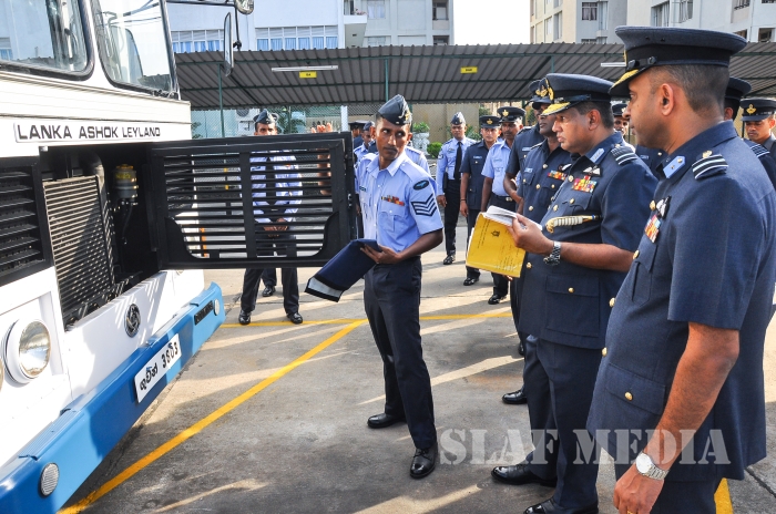 Annual Commander's Inspection at SLAF Headquarters