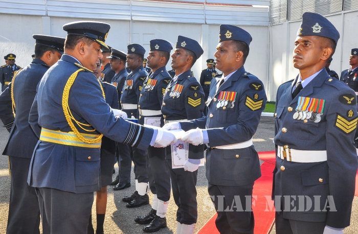 Annual Commander's Inspection at SLAF Headquarters