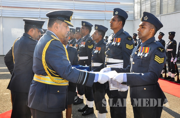 Annual Commander's Inspection at SLAF Headquarters