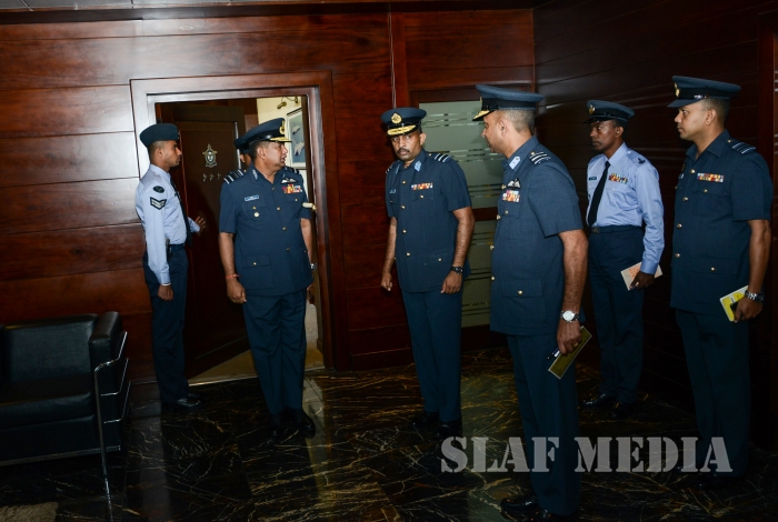 Annual Commander's Inspection at SLAF Headquarters