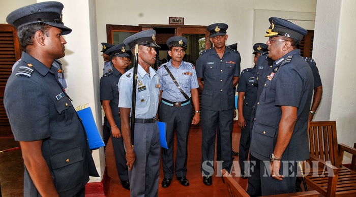 Annual Commander's Inspection at SLAF Academy China Bay