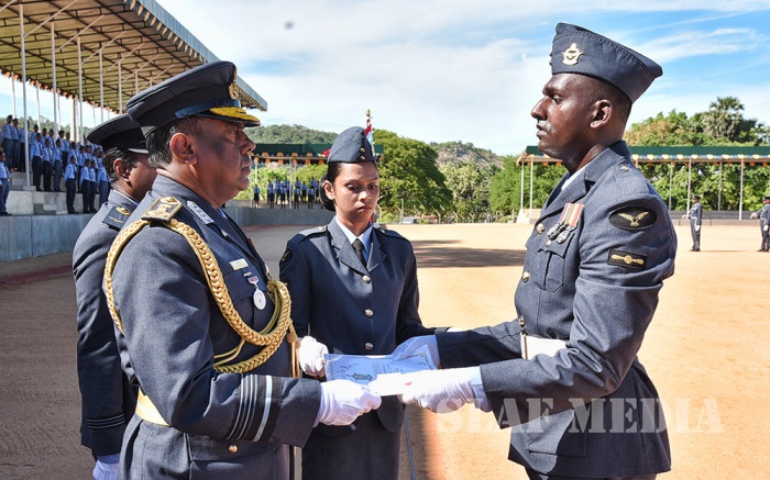 Annual Commander's Inspection at SLAF Academy China Bay