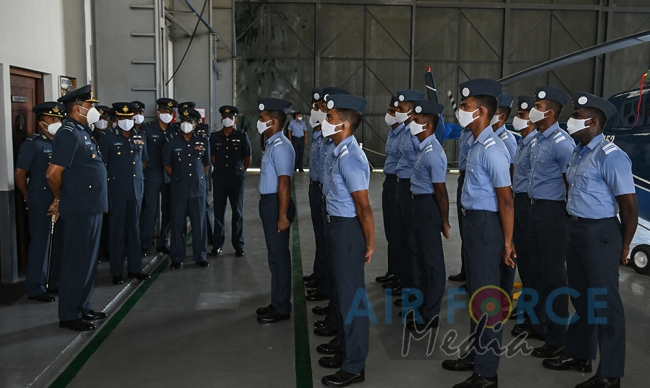 Commander’s Inspection of SLAF Base Hingurakgoda for the Year 2020