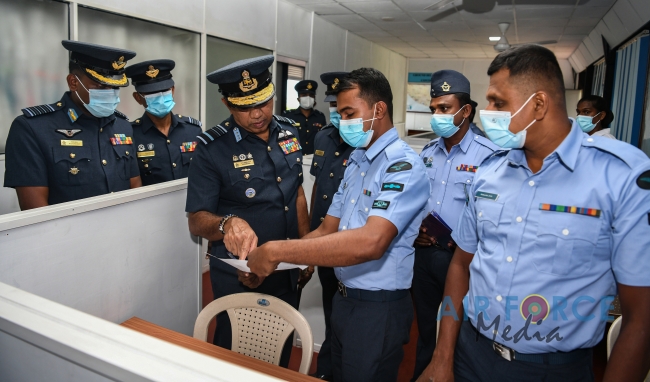 COMMANDER'S INSPECTION OF SRI LANKA AIR FORCE STATION KOGGALA