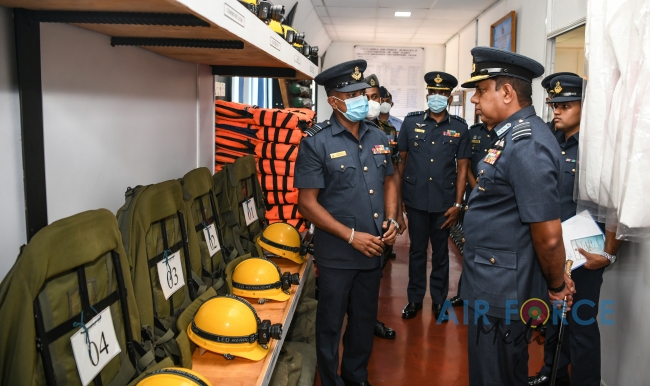 COMMANDER'S INSPECTION OF SRI LANKA AIR FORCE STATION KOGGALA