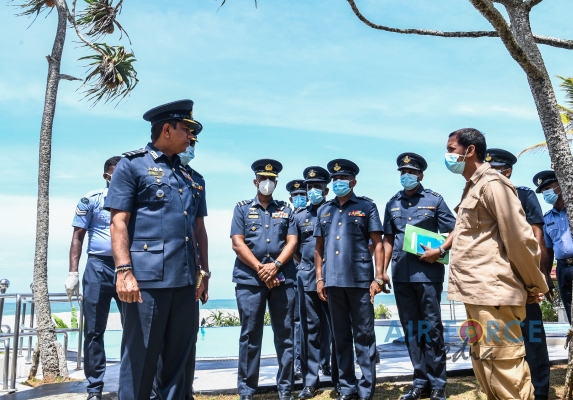 COMMANDER'S INSPECTION OF SRI LANKA AIR FORCE STATION KOGGALA