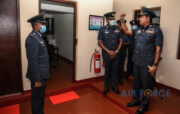 COMMANDER'S INSPECTION OF SRI LANKA AIR FORCE STATION KOGGALA