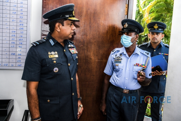 COMMANDER'S INSPECTION OF SRI LANKA AIR FORCE STATION KOGGALA