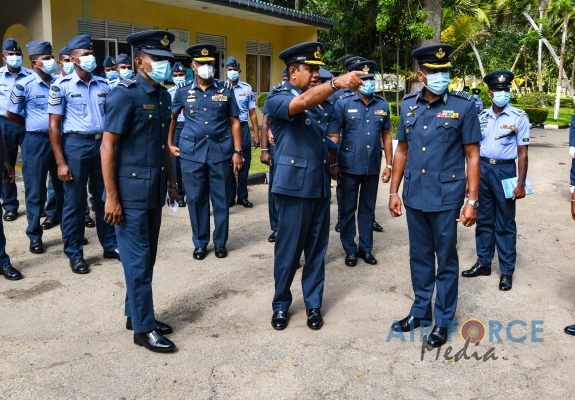 COMMANDER'S INSPECTION OF SRI LANKA AIR FORCE STATION KOGGALA