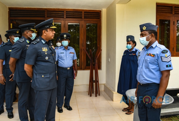 COMMANDER'S INSPECTION OF SRI LANKA AIR FORCE STATION KOGGALA