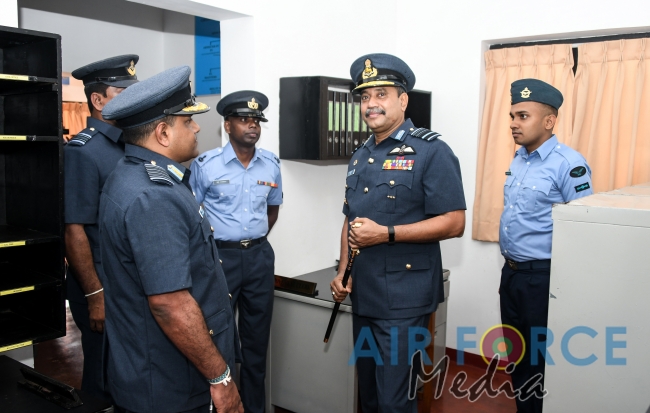 Commander's Inspection of SLAF Station Palavi