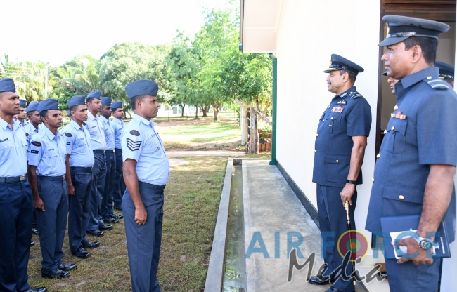 Commander's Inspection of SLAF Station Palavi