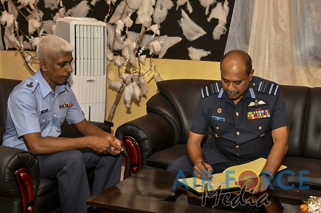 Commander's Inspection of SLAF Station Palavi