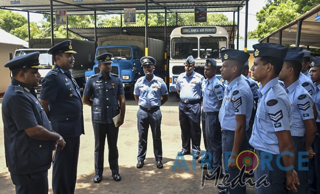 Commander's Inspection of SLAF Station Palavi