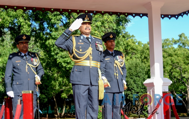 Commander's Inspection of SLAF Station Palavi