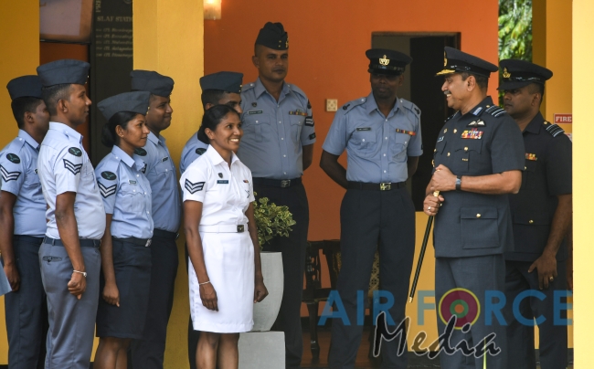 Commander's Inspection of SLAF Station Palavi