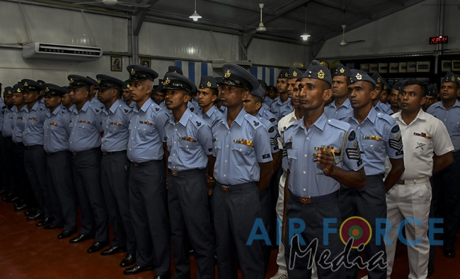 Commander's Inspection of SLAF Station Palavi