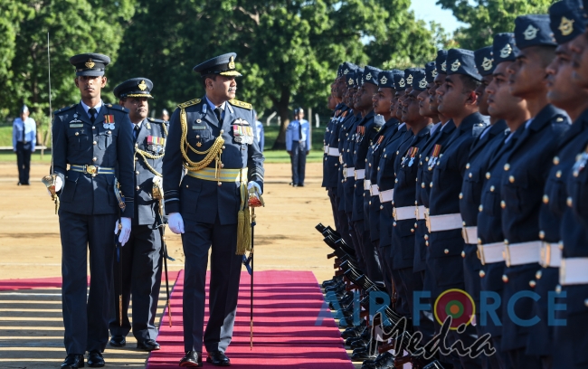 Commander's Inspection of SLAF Station Palavi
