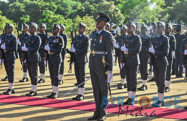 Commander's Inspection of SLAF Station Palavi
