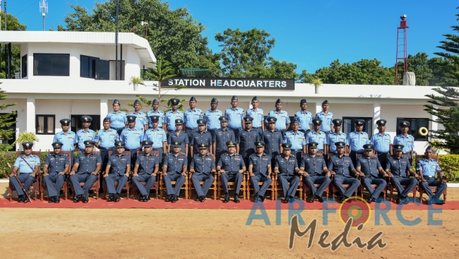 Commander's Inspection of SLAF Station Palavi