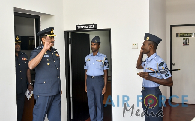 Commander's Inspection of SLAF Station Palavi