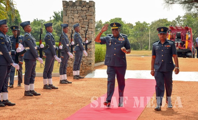 Commander’s Inspection of SLAF Station Sigiriya