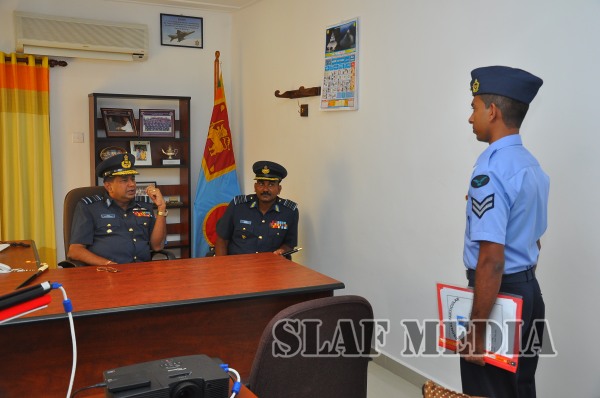 AOC's
Inspection at SLAF Station Weerawila