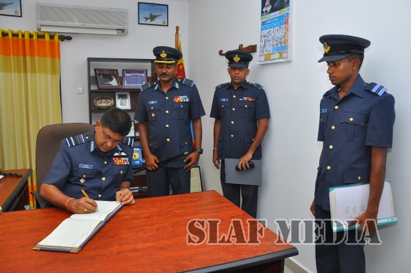 AOC's
Inspection at SLAF Station Weerawila