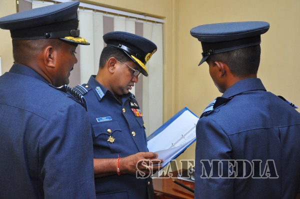 AOC's
Inspection at SLAF Station Weerawila