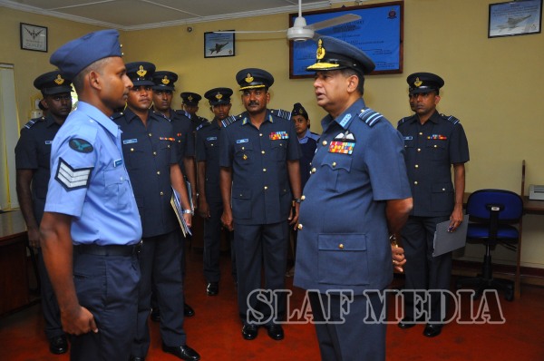 AOC's
Inspection at SLAF Station Weerawila