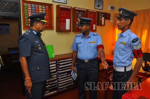 AOC's
Inspection at SLAF Station Weerawila