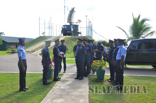AOC's
Inspection at SLAF Station Weerawila