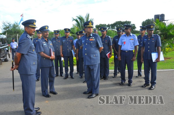 AOC's
Inspection at SLAF Station Weerawila