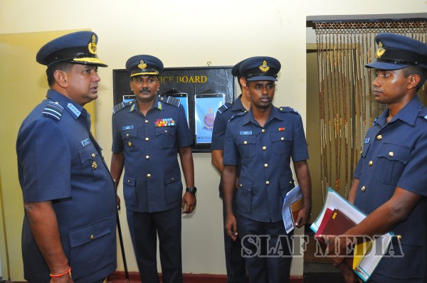 AOC's
Inspection at SLAF Station Weerawila