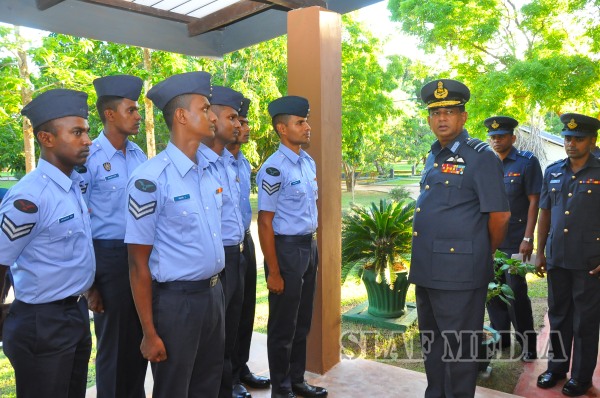 AOC's
Inspection at SLAF Station Weerawila
