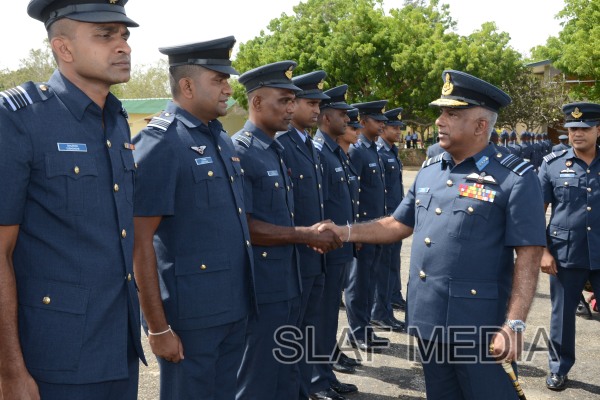 AOCs Inspection at SLAF Station Weerawila