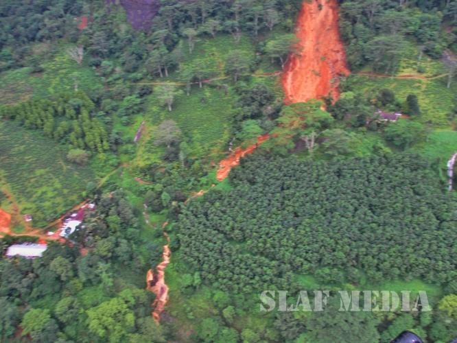SLAF Conducted Helicopter Recce To Assess Flood Damage and Assistance