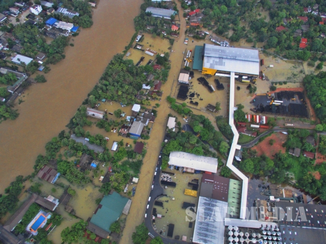 SLAF Conducted Helicopter Recce To Assess Flood Damage and Assistance