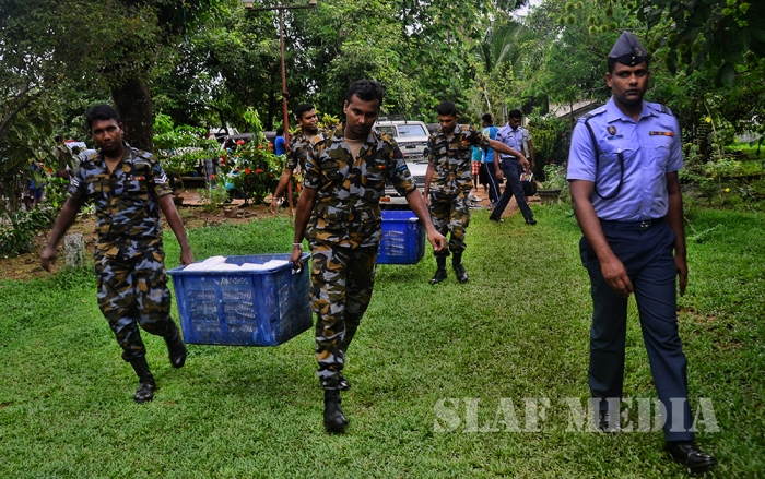 SLAF Conducted Helicopter Recce To Assess Flood Damage and Assistance