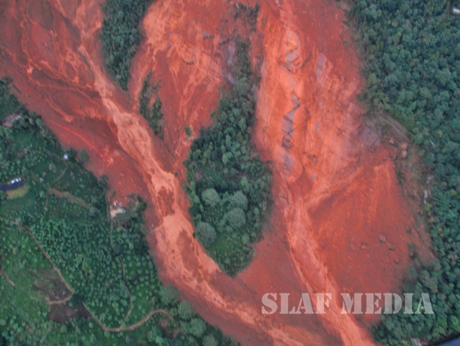 SLAF Conducted Helicopter Recce To Assess Flood Damage and Assistance