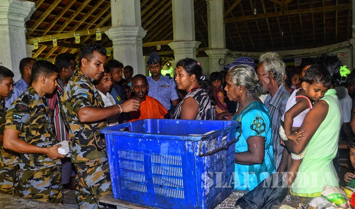 SLAF Conducted Helicopter Recce To Assess Flood Damage and Assistance