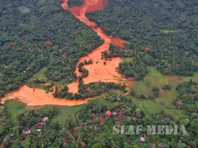 SLAF Conducted Helicopter Recce To Assess Flood Damage and Assistance