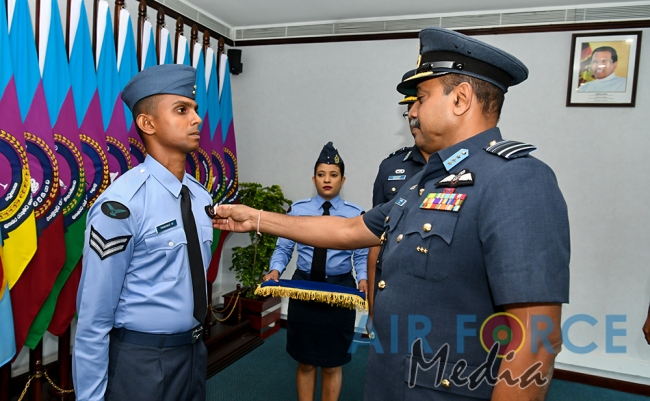 Awarding of a Flight Engineer Brevet, a Fighter Controller Badge and Certificates of Commendation